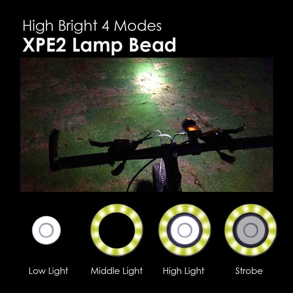 Cycling Commute Gear - Ensemble de lumières de vélo LED