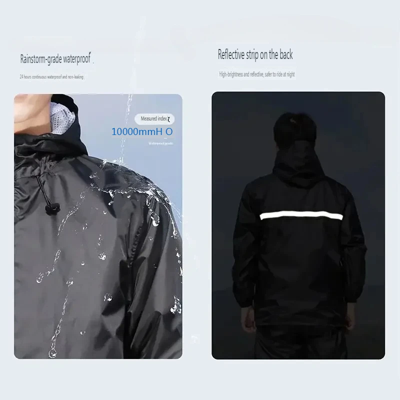 Ensemble imperméable fin d'été - Cycling Rain Jacket Commute avis et prix