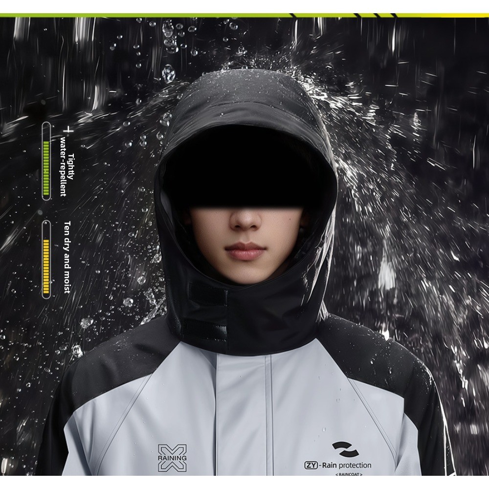 Ensemble imperméable deux pièc - Cycling Rain Jacket Commute avis et prix