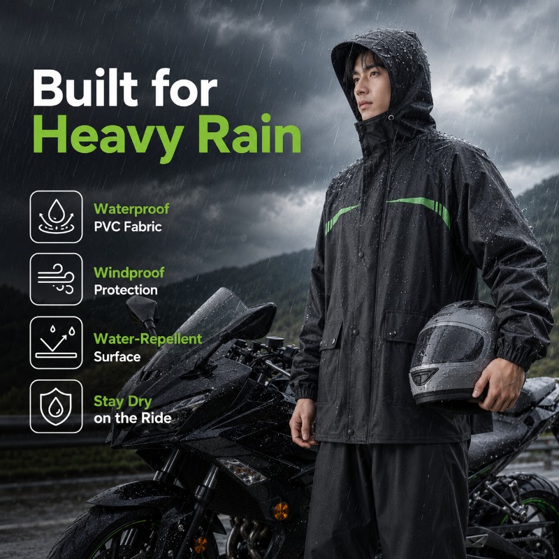 Combinaison de pluie imperméab - Cycling Rain Jacket Commute avis et prix